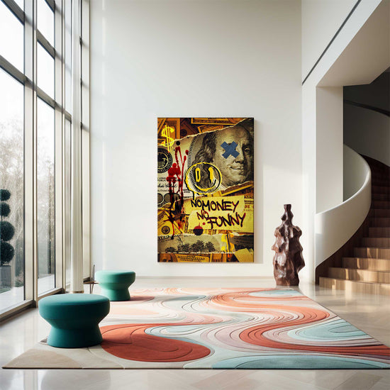 No Money No Funny Canvas 
