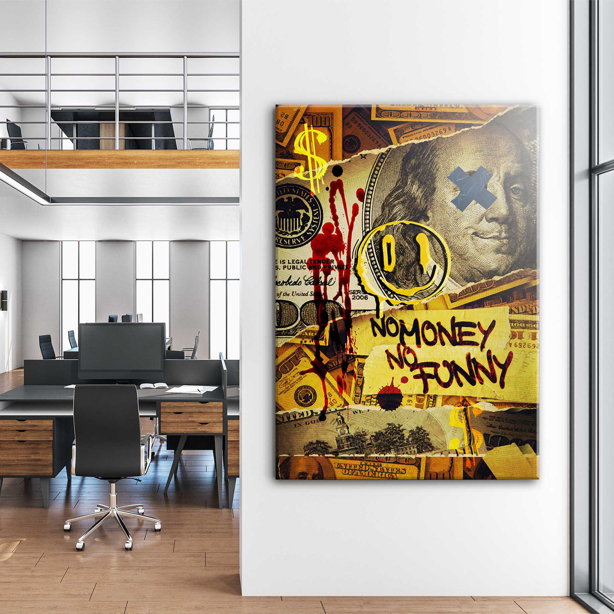 No Money No Funny Canvas 