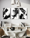Noir Blanc Set of 3 Wall Art - Blanq Canvas