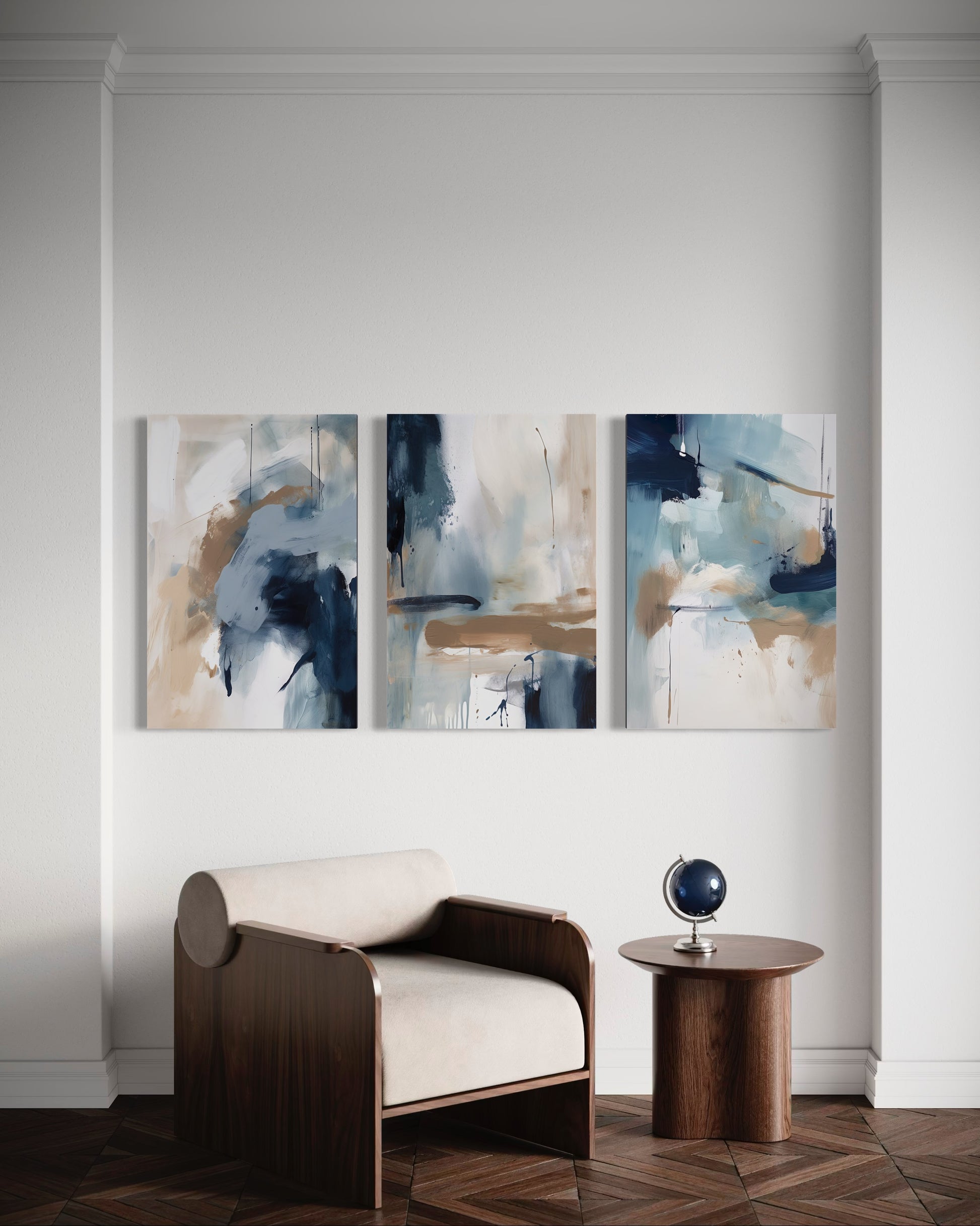 OCEANS EMBRACE SET OF 3 WALL ART 