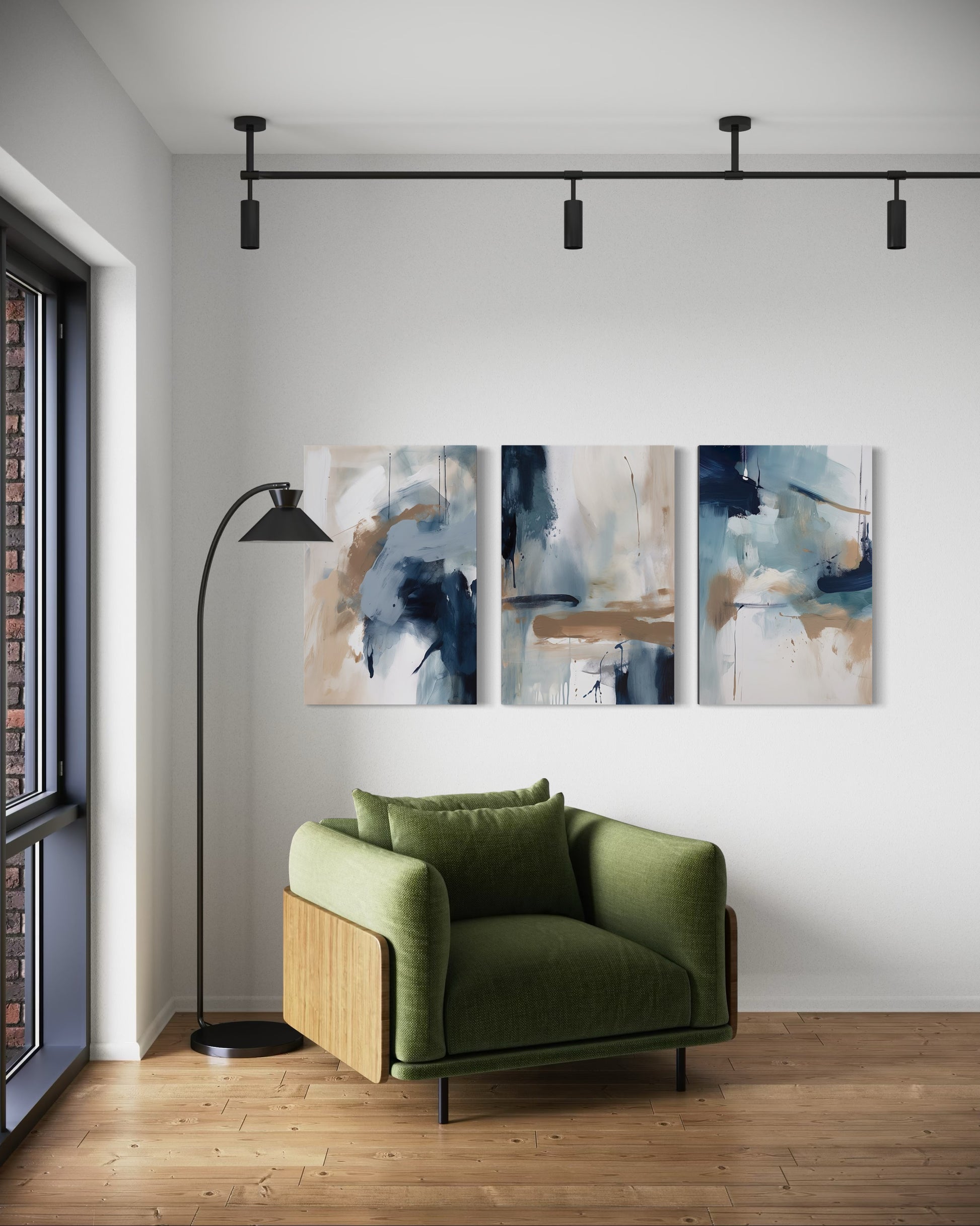 OCEANS EMBRACE SET OF 3 WALL ART 