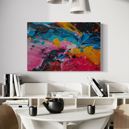 Paint Splatter Abstract Canvas - Blanq Canvas