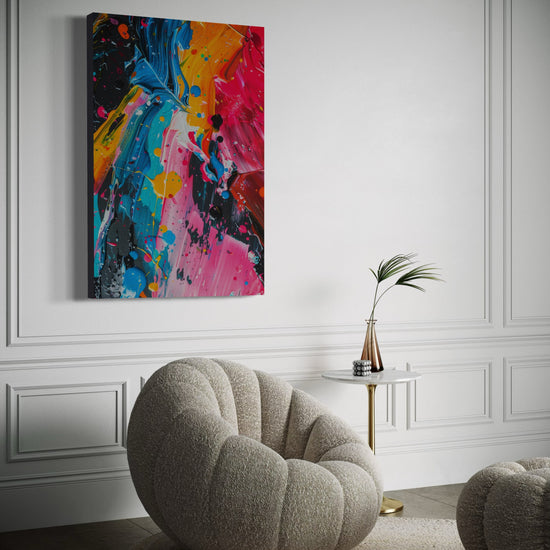Paint Splatter Abstract Canvas - Blanq Canvas