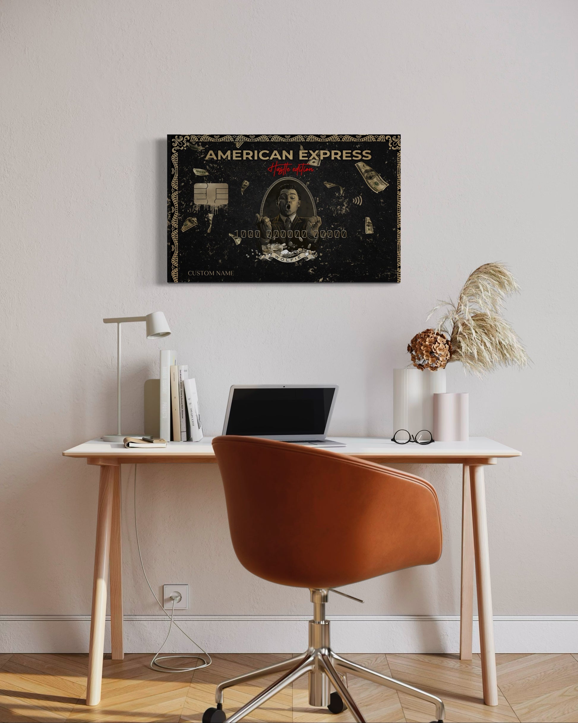 Personalised American Express Hustle Edition Canvas 