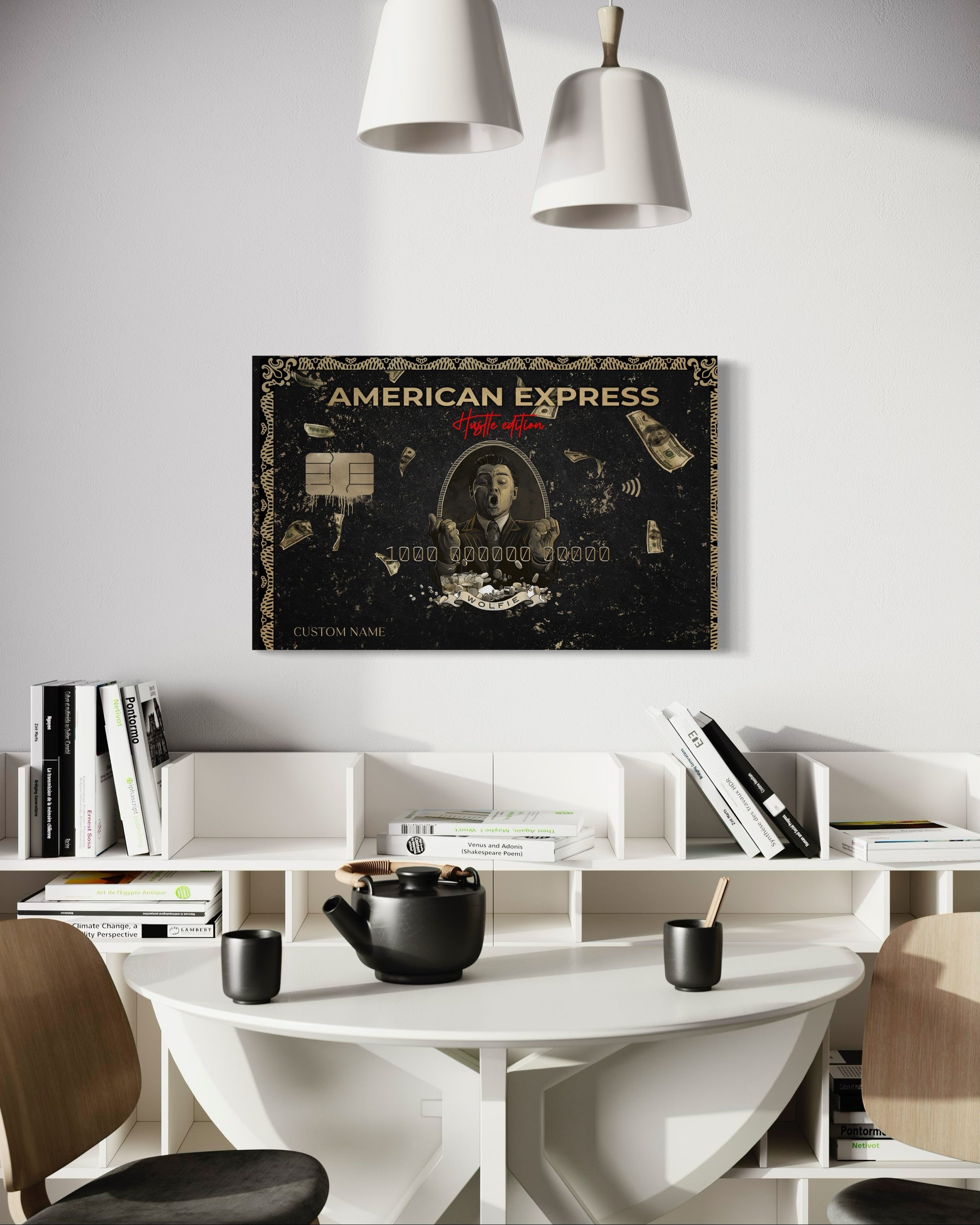 Personalised American Express Hustle Edition Canvas 