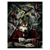 Poker Wolf Canvas 