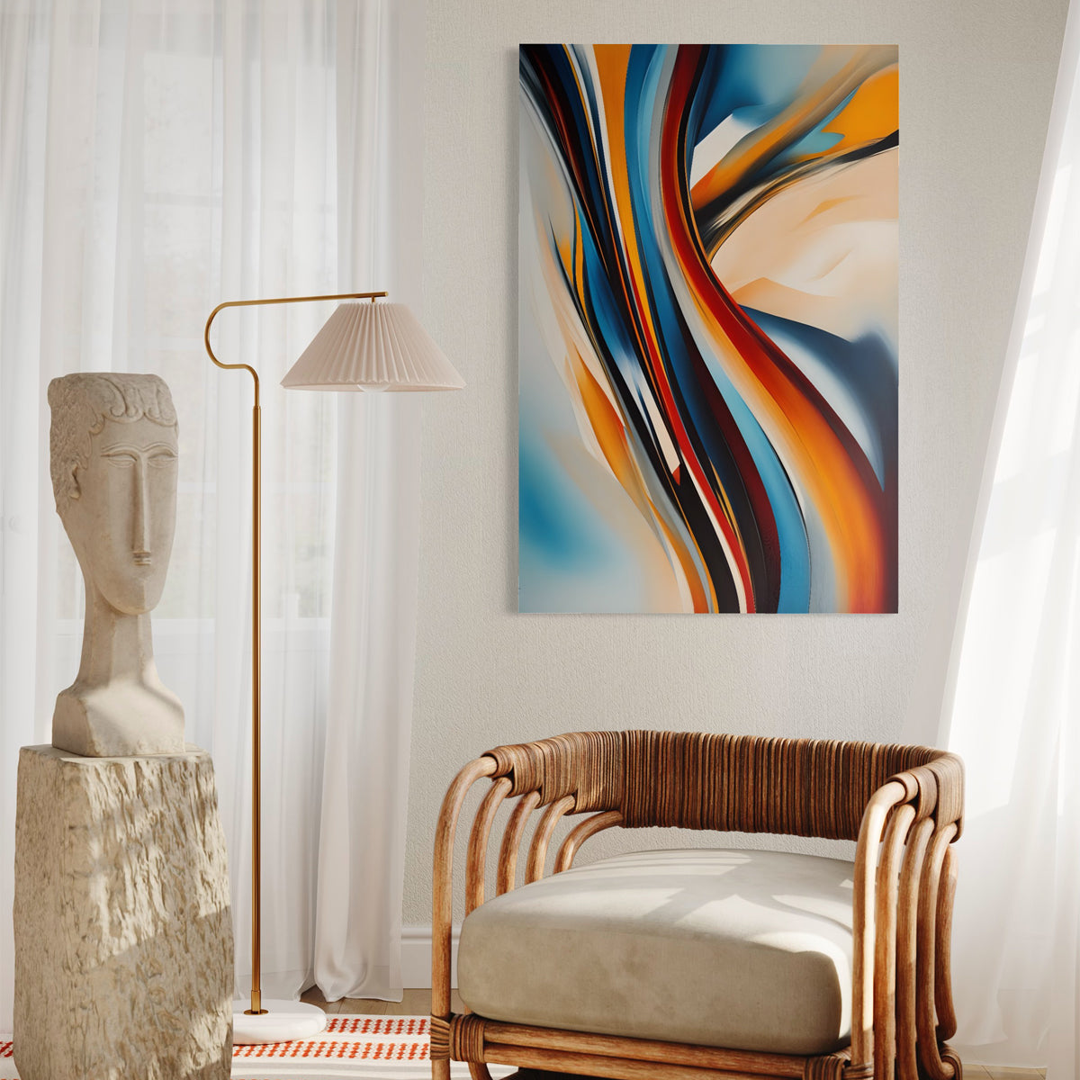 Rainbow Reverie Abstract Canvas
