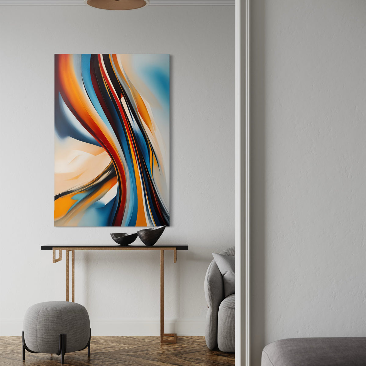 Rainbow Reverie Abstract Canvas - Blanq Canvas