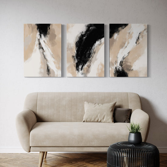 SOFT SHADOWS SET OF 3 WALL ART 