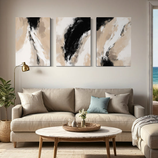 SOFT SHADOWS SET OF 3 WALL ART 