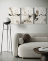Silver Clouds Set Of 3 Wall Art 