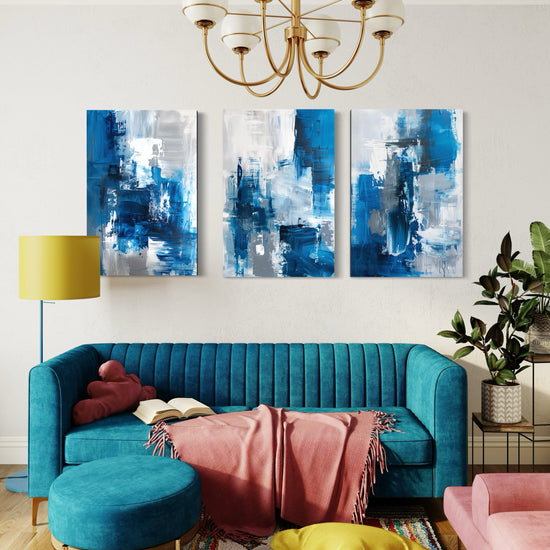 Skybound Splatter Set of 3 Wall Art