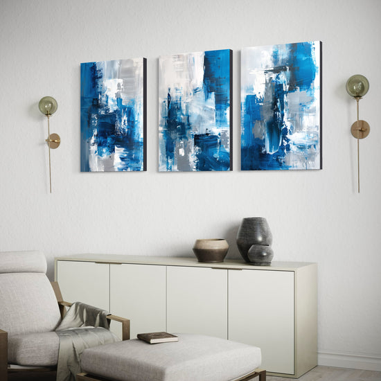 Skybound Splatter Set of 3 Wall Art - Blanq Canvas
