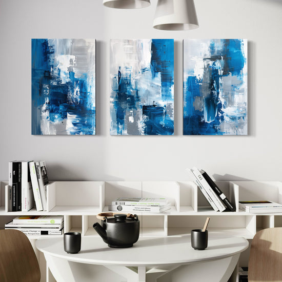 Skybound Splatter Set of 3 Wall Art - Blanq Canvas
