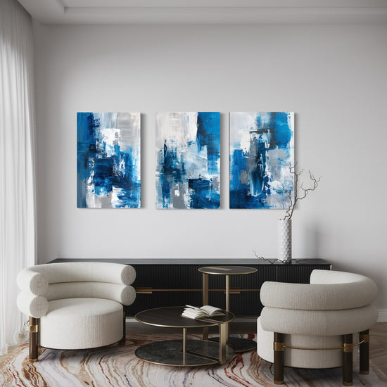 Skybound Splatter Set of 3 Wall Art - Blanq Canvas