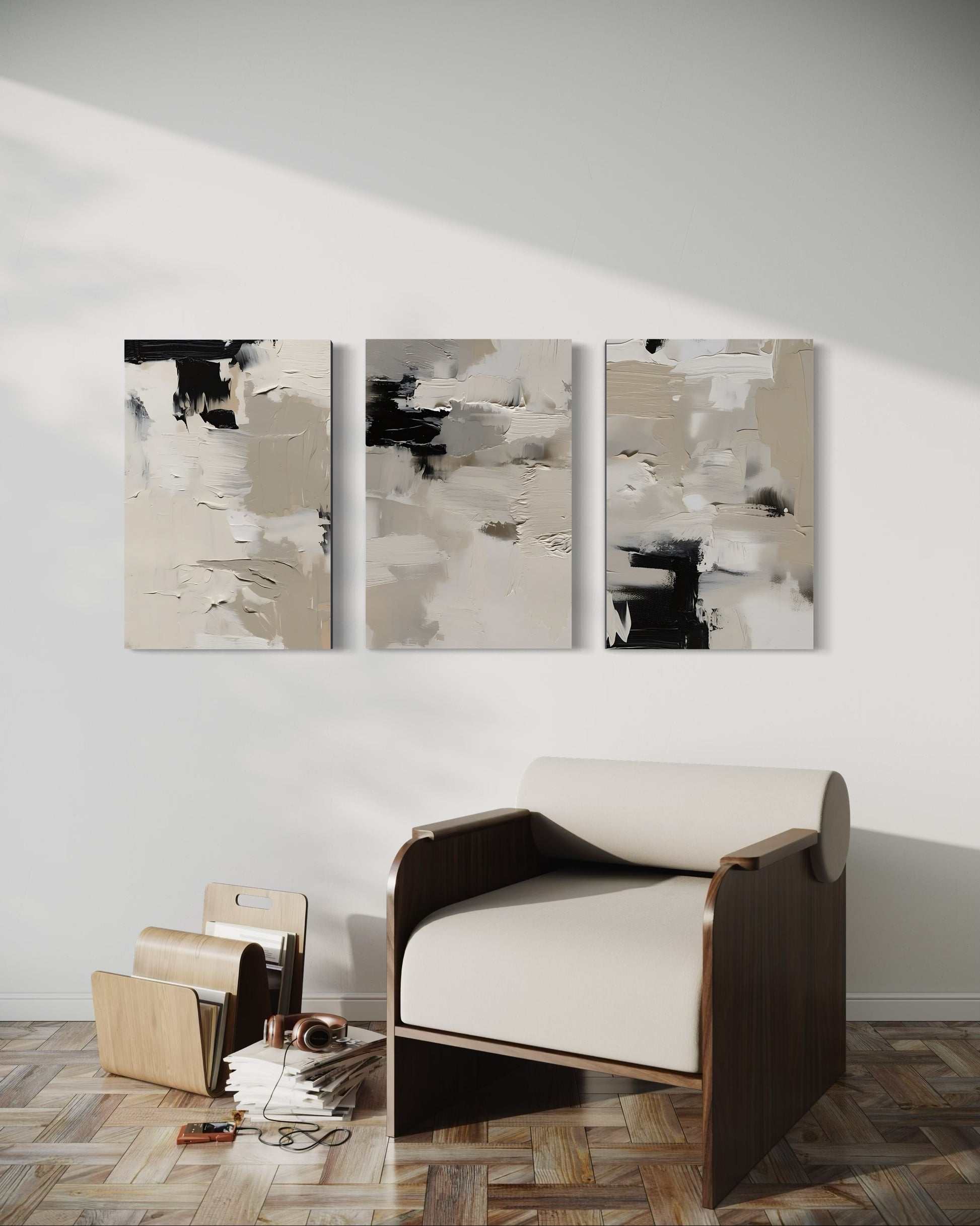 TIDAL DUST SET OF 3 WALL ART 