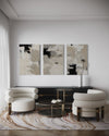 TIDAL DUST SET OF 3 WALL ART 