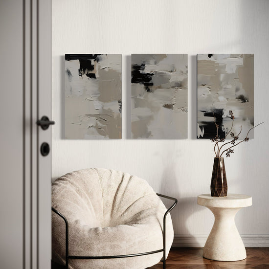 TIDAL DUST SET OF 3 WALL ART 
