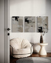 TIDAL DUST SET OF 3 WALL ART 
