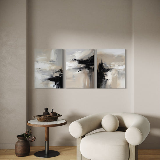 TRANQUIL DRIFT SET OF 3 WALL ART 