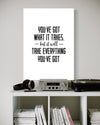 Take Everything You've Got Canvas - Blanq Canvas