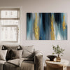 Teal Horizon Abstract Canvas