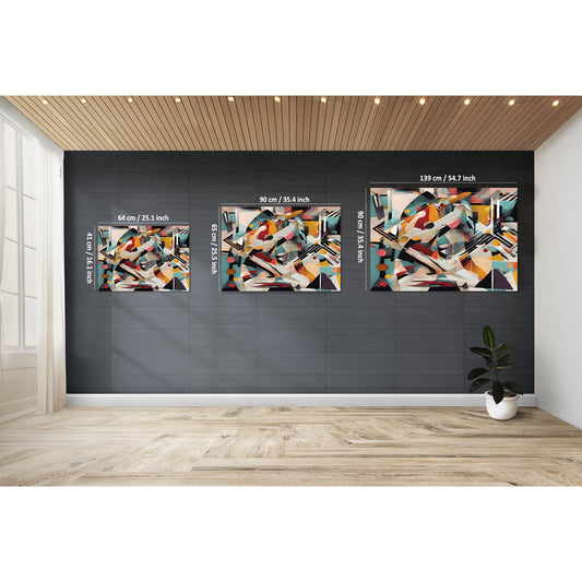 Technicolor Tempest Abstract Canvas