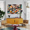 Technicolor Tempest Abstract Canvas