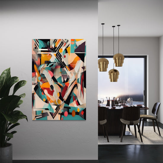 Technicolor Tempest Abstract Canvas - Blanq Canvas