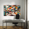 Technicolor Tempest Abstract Canvas - Blanq Canvas