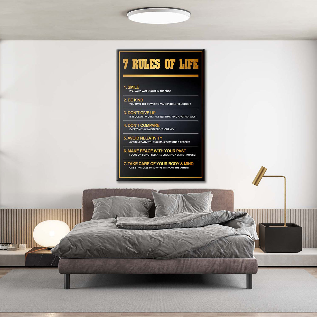 The Rules Of Life Canvas - Blanq Canvas