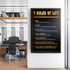 The Rules Of Life Canvas - Blanq Canvas