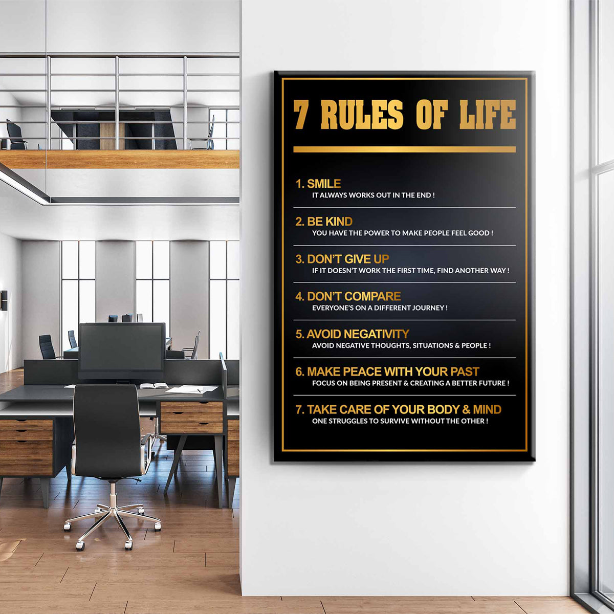 The Rules Of Life Canvas - Blanq Canvas