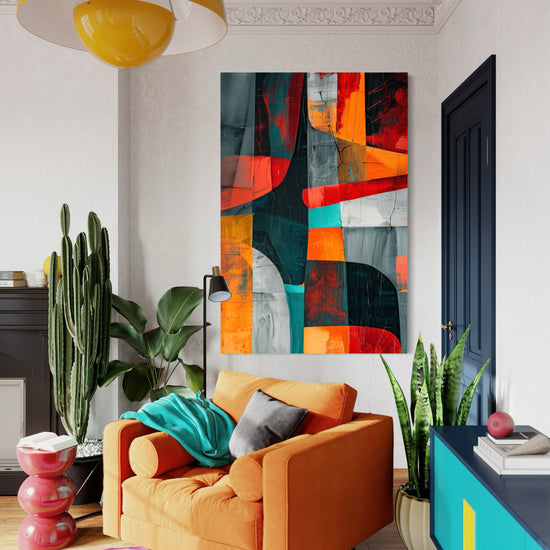 Tropical Fusion Abstract Canvas