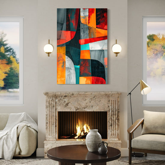 Tropical Fusion Abstract Canvas