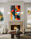 Tropical Fusion Abstract Canvas