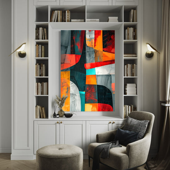 Tropical Fusion Abstract Canvas - Blanq Canvas