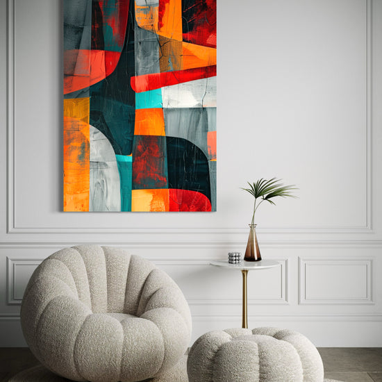 Tropical Fusion Abstract Canvas - Blanq Canvas