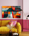 Tropical Fusion Abstract Canvas - Blanq Canvas