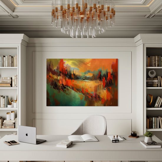 Urban Oasis Abstract Canvas