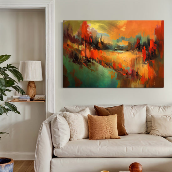Urban Oasis Abstract Canvas 