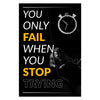 You Only Fail When You Stop Canvas