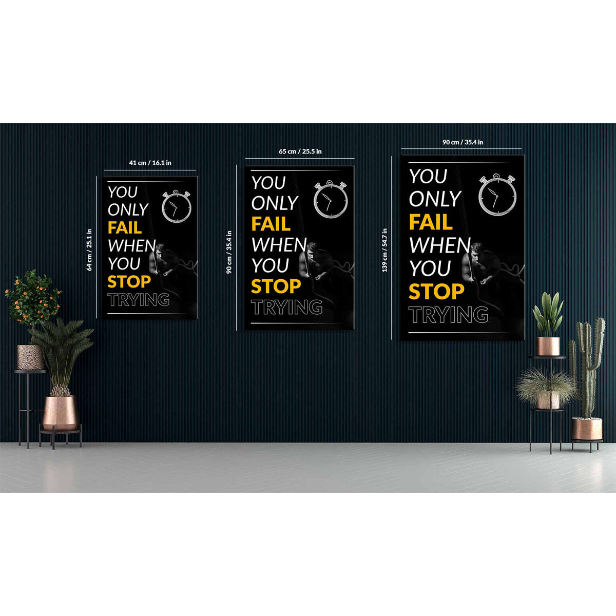 You Only Fail When You Stop Canvas